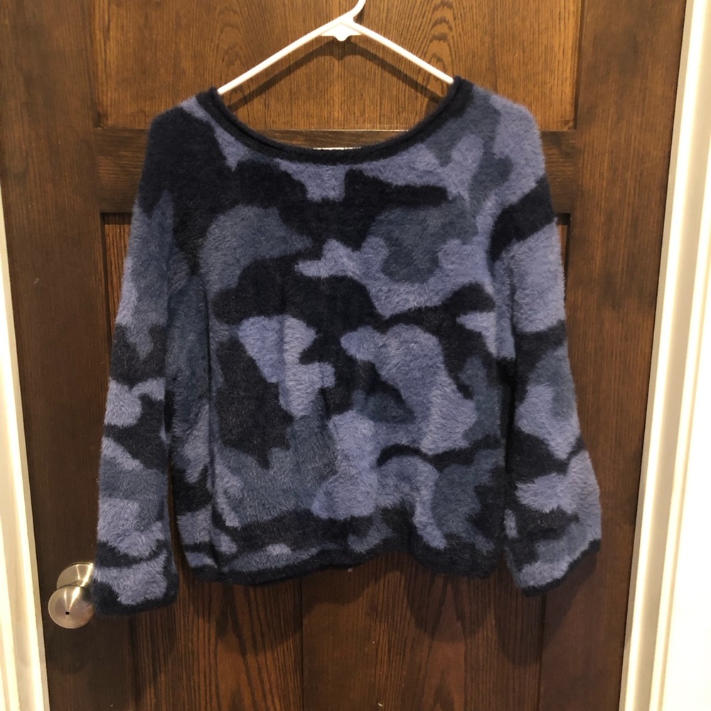 OUI Textured Camouflage Print Jumper.- medium